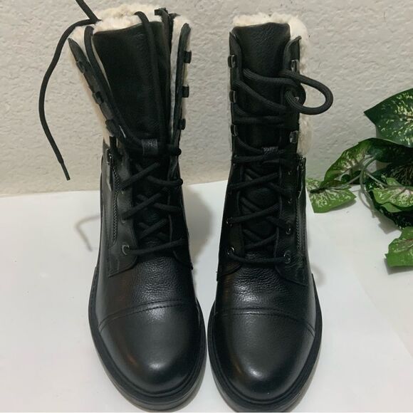 NEW MARC FISHER LANSLY BOOT SHEARLING DETAILS WOMEN’S SIZE 10M - Picture 7 of 14